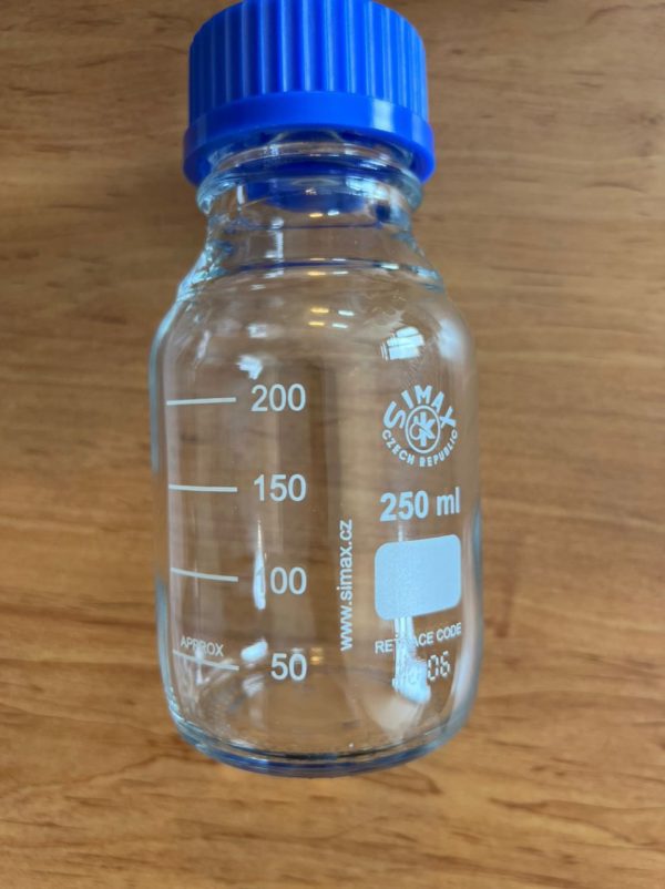 بطری درب آبی زیماکس با حجم 250 سی سی