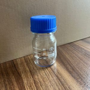بطری درب آبی زیماکس 100 سی سی مخصوص نگهداری مایعات