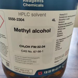 متیل الکل methyl alcohol daejung اچ پی ال سی گرید