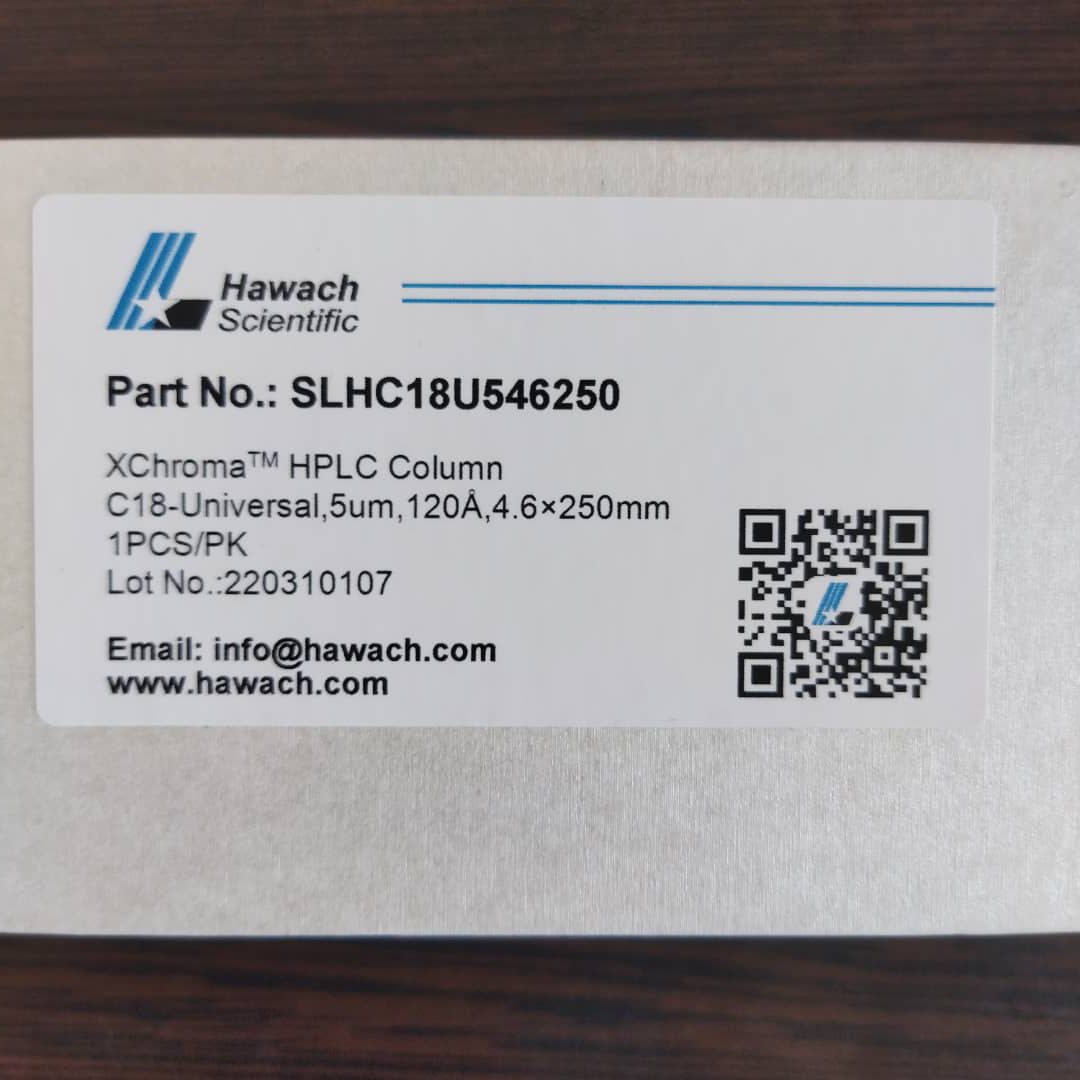 ستون C18 HAWACH طول 250 میلی متر ستون C18 HAWACH طول 250 میلی متر