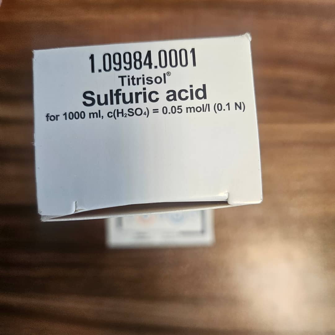 Sulfuric Acid Titrisol Merck 109984 Sulfuric Acid Titrisol Merck 109984