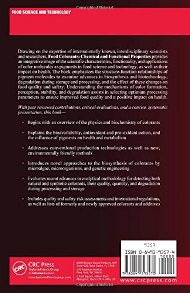 Food Colorants - Chemical and Functional Properties - Chemical & Functional Properties of Food